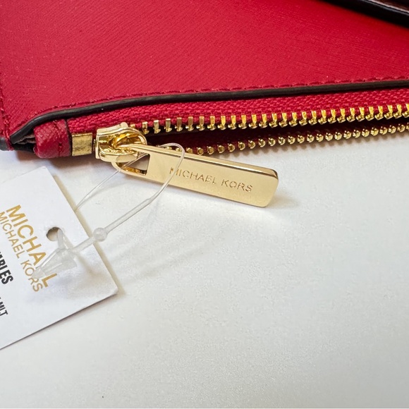 Michael Kors Jet Set Travel Small Card Case Duo Wallet Pink Multi - Picture 8 of 11